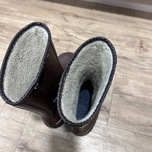 Vintage weather guard Brown Boots rain winter neutral classic timeless garden - Picture 5 of 13